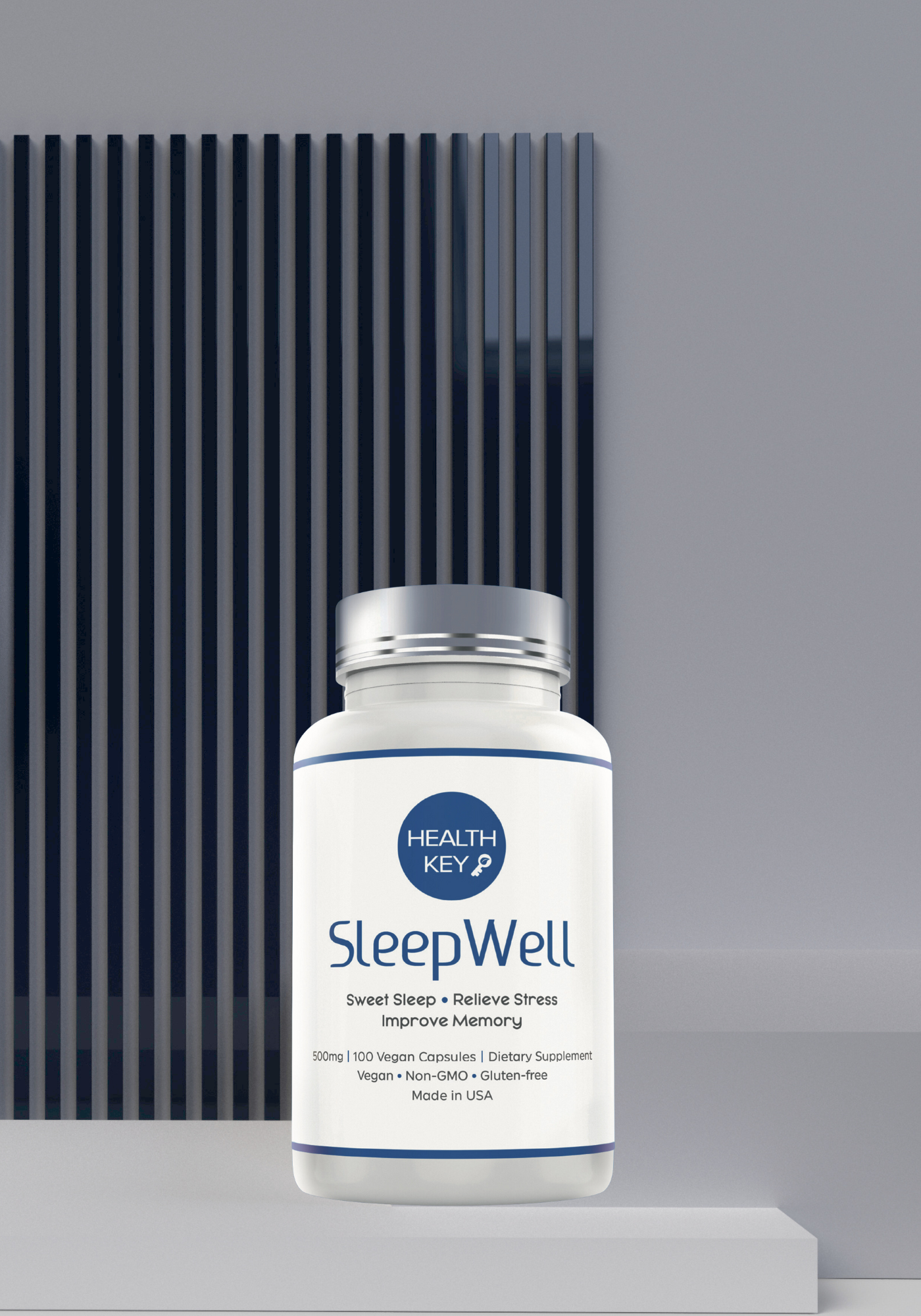 Healthkey SleepWell Herbal Dietary Supplement 100 Capsules 500mg