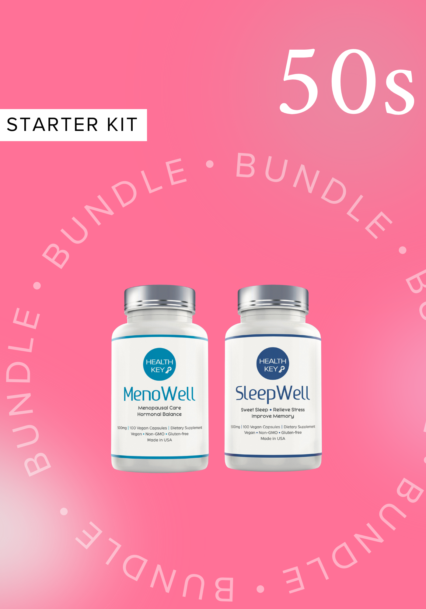 Healthkey Starter Bundle for 50s (SleepWell + MenoWell)