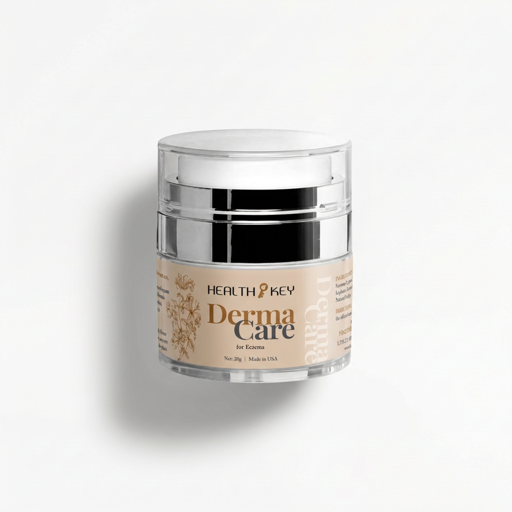 DermaCare 20g cream jar for Eczema 祛皮膚炎濕疹 on a white background