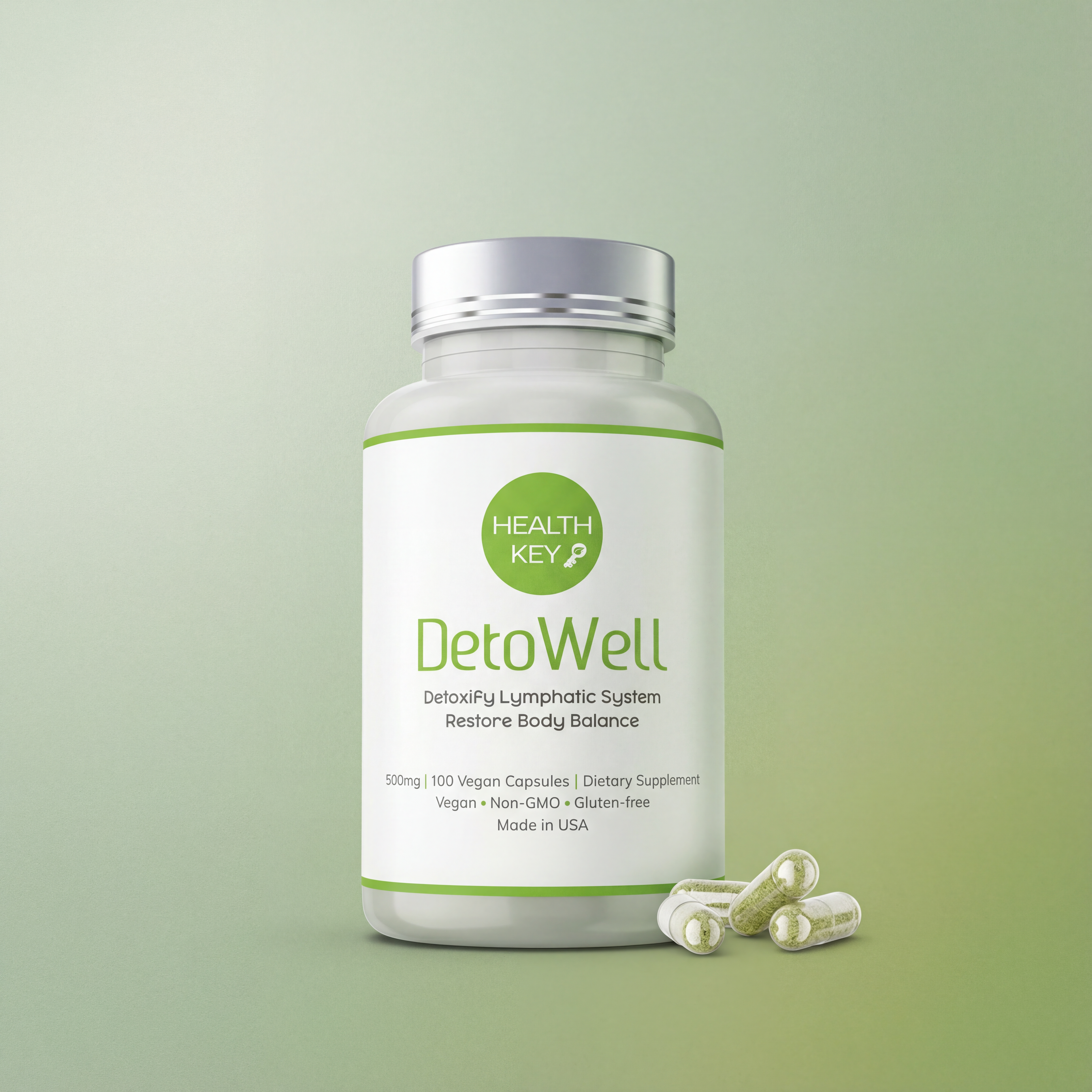 Supplement bottle labeled &