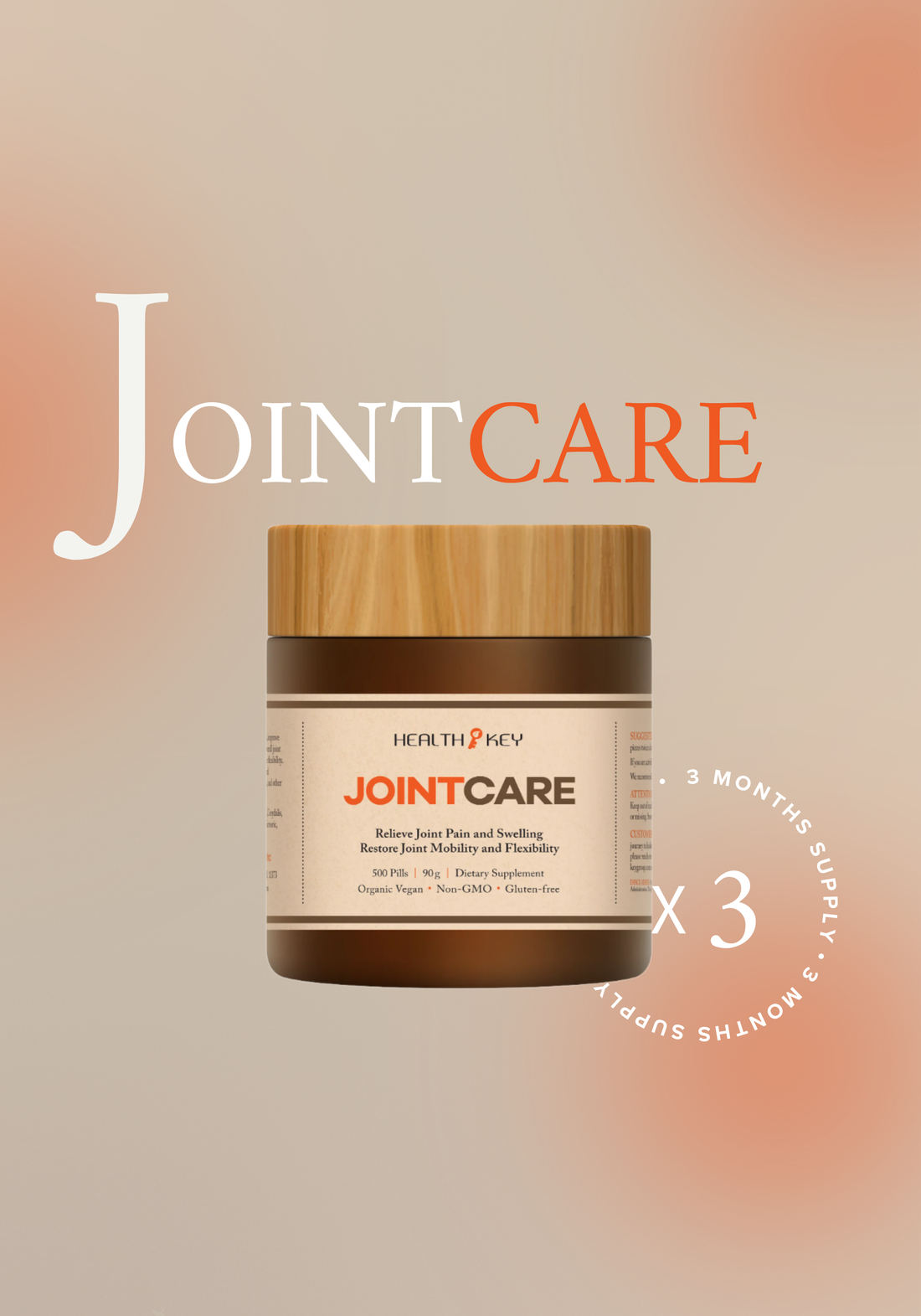 Healthkey JointCare Herbal Dietary Supplement 500 Pills 90g