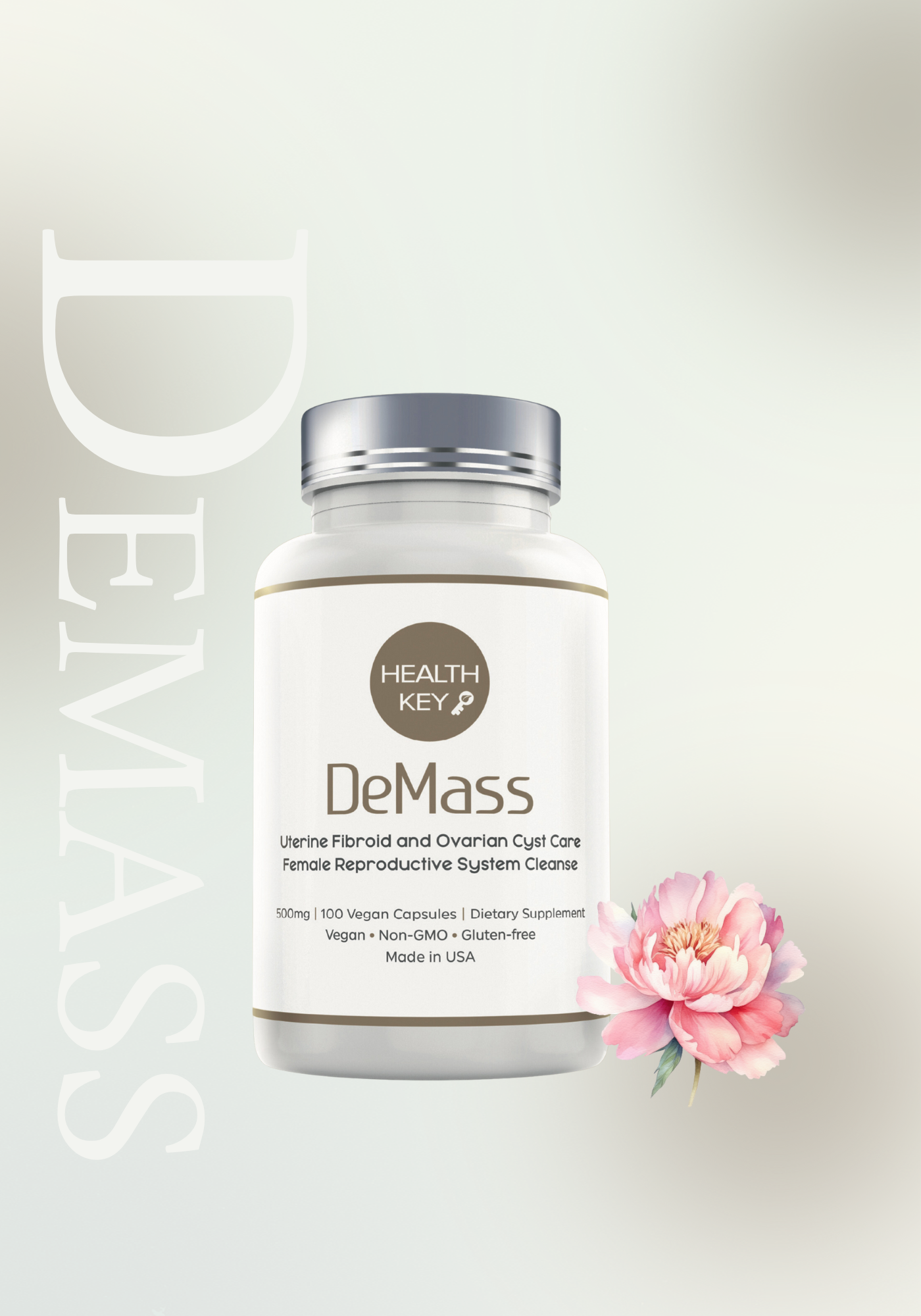 Healthkey DeMass Herbal Supplement Bottle 500mg