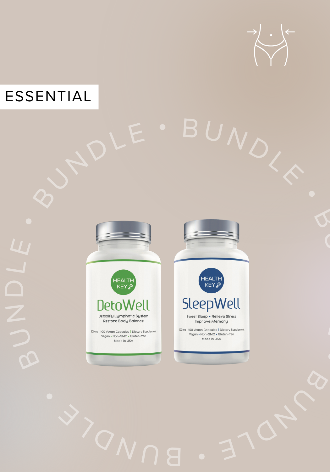 Healthkey Weight-Loss Herbal Bundle – Detox + Sleep Support Capsules now is 15% off