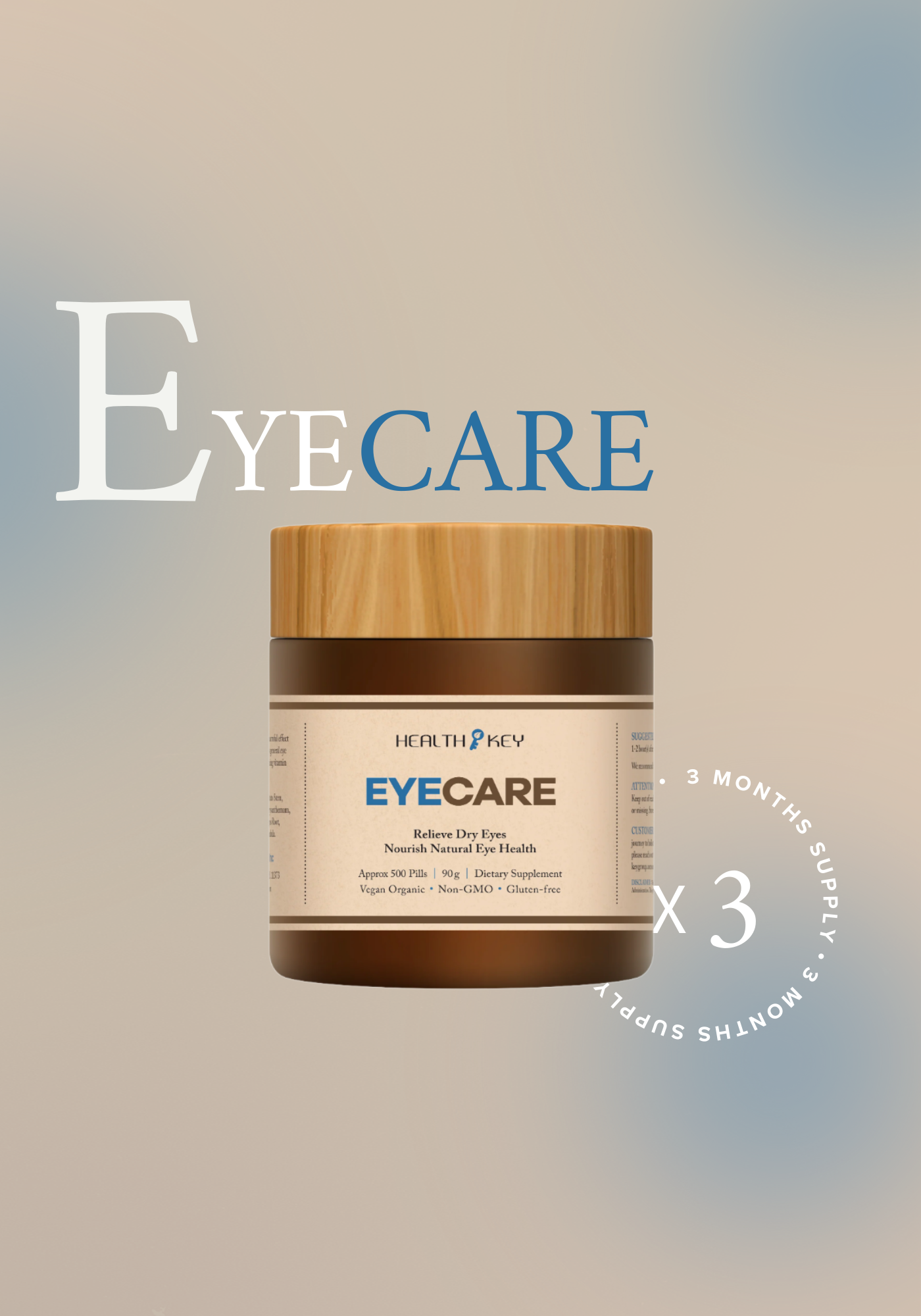 Healthkey EyeCare Herbal Dietary Supplement 500 Pills 90g Regular price