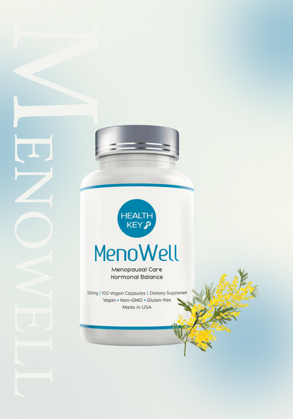 Healthkey MenoWell Herbal Supplement Bottle 500mg