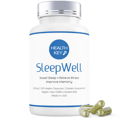 Healthkey SleepWell Natural Sleep Aid for Stress Relief &amp; Metabolic Balance