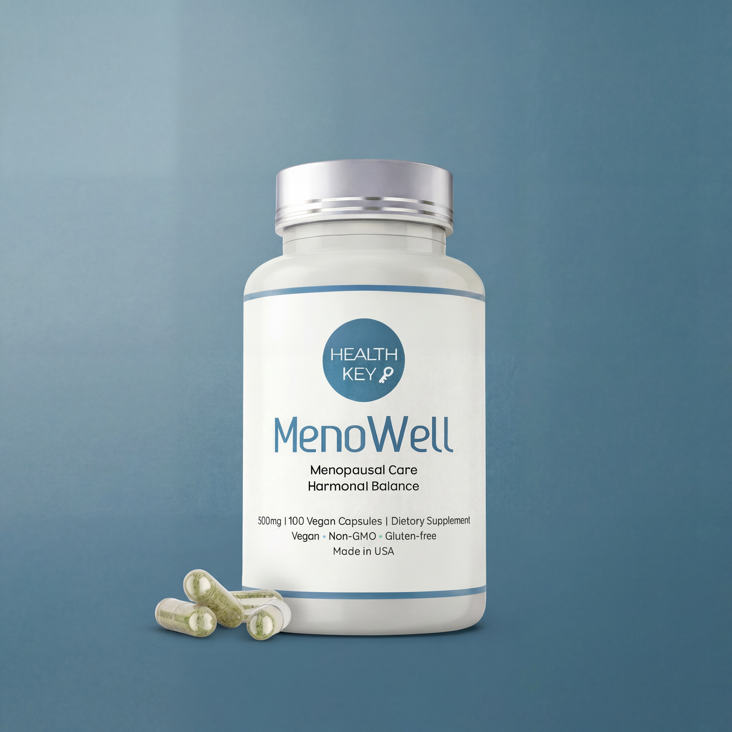 Supplement bottle labeled &