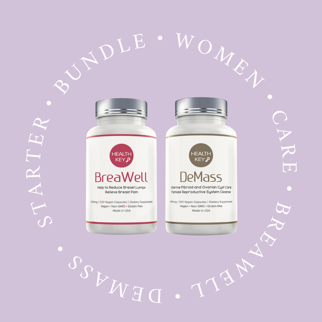 Two supplement bottles labeled &