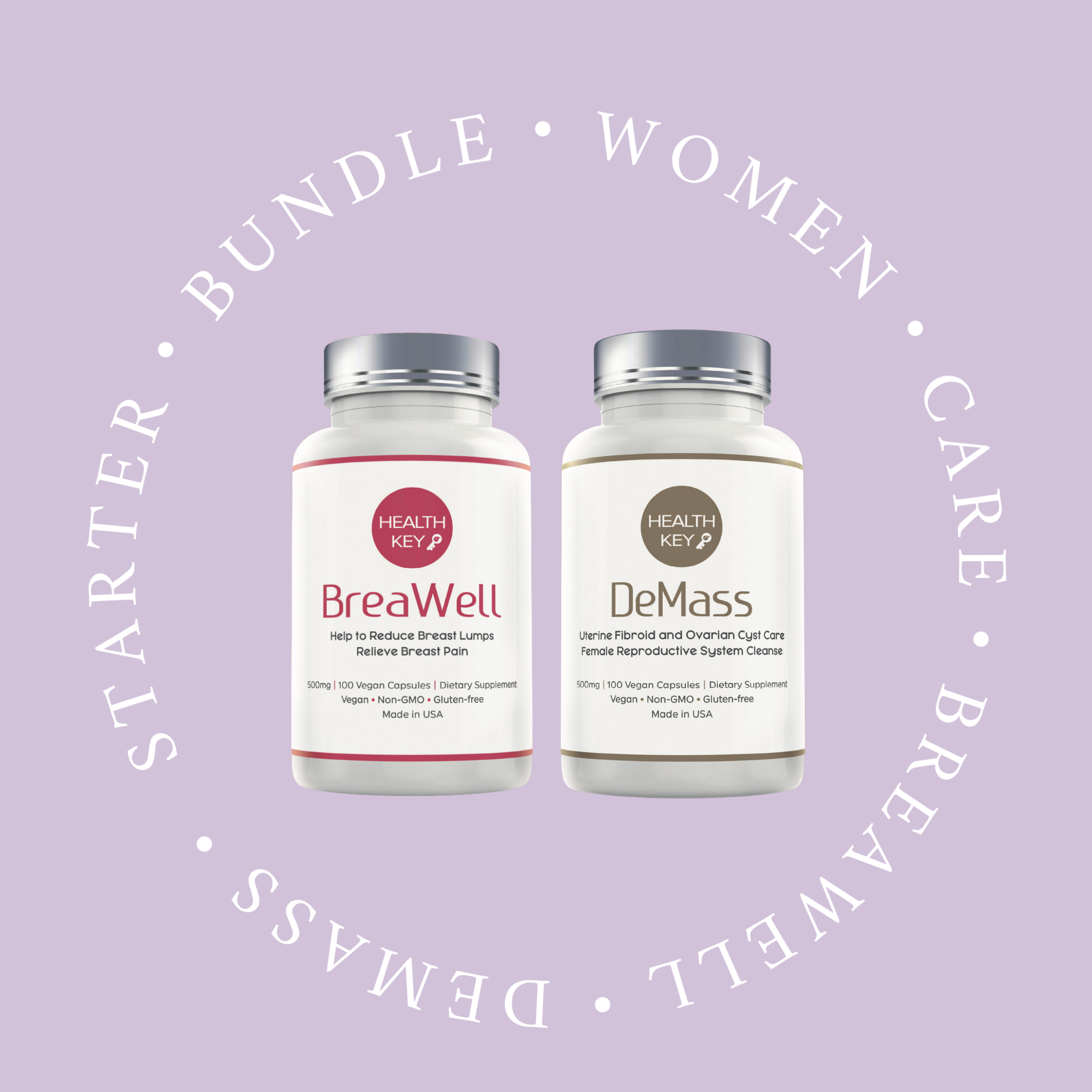 Two supplement bottles labeled &